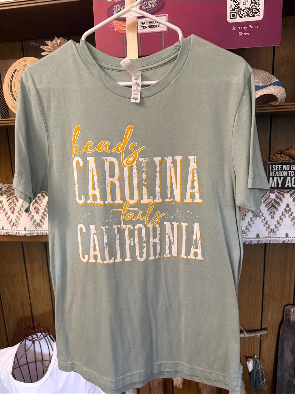 Heads Carolina Tails California Tee